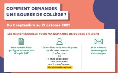 bourse de collège 2021